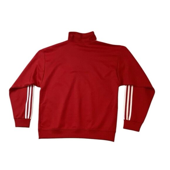 NWT adidas Men's Adicolor Funnel Neck Track Top Better Scarlet Jacket Size S - Picture 2 of 6